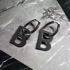 Luxury Letter “B” Drop Earrings