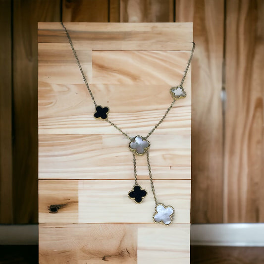 Multi Clover Double-Sided Necklace