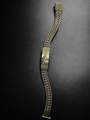 Men’s Gold Feathered Bracelet